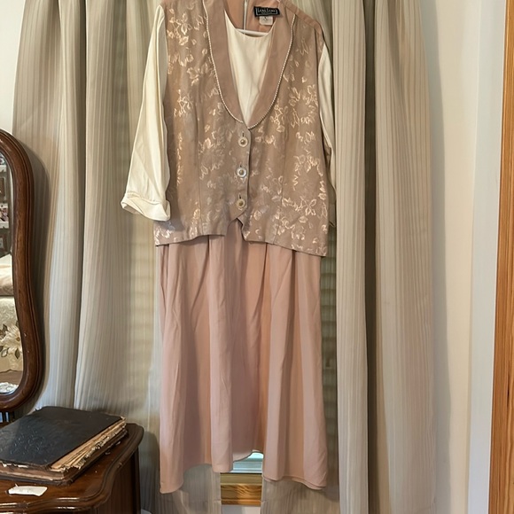 Leni leni dress tan color size 18 3/4 sleeve - Picture 1 of 2